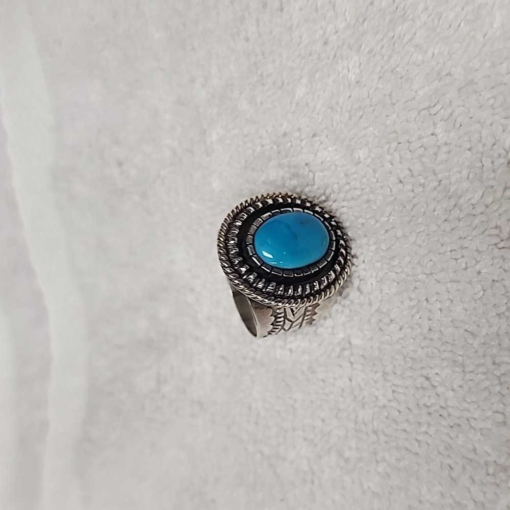 Sterling Silver and Turquoise Ring size 8